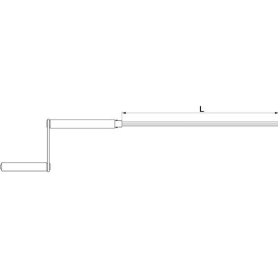 Maco - RUSTICO BLR - L=400 mm - Schwarz - Window hardware Maco - RUSTICO BLR - L=400 mm - Schwarz - Window hardware