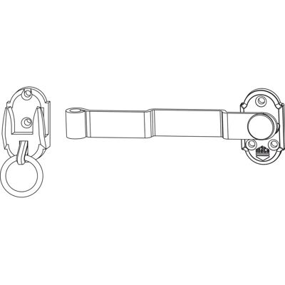 Maco - RUSTICO Ladenmittelverschluss - L=175mm - schwarz - Hardware Maco - RUSTICO Ladenmittelverschluss - L=175mm - schwarz - Hardware
