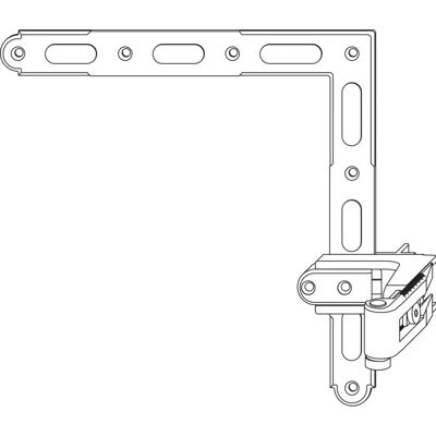 Maco - BLR gekröpft Gr. 2 - Schwarz Feinstruktur - Door hinge Maco - BLR gekröpft Gr. 2 - Schwarz Feinstruktur - Door hinge