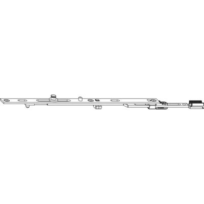 Maco - MM Zweitscherenstulp - 235 mm - verzinkter Stahl - Door hardware Maco - MM Zweitscherenstulp - 235 mm - verzinkter Stahl - Door hardware