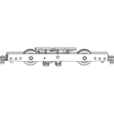 MACO - HS Laufwagen Mitte - silber - 300 kg - Türscharnier MACO - HS Laufwagen Mitte - silber - 300 kg - Türscharnier