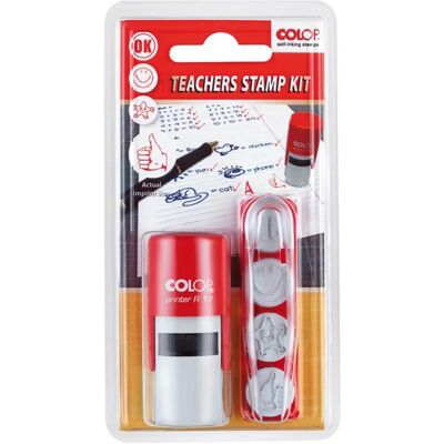 Kit di Timbri per Insegnanti Colop - 4 Motivi - Set di Timbri Kit di Timbri per Insegnanti Colop - 4 Motivi - Set di Timbri