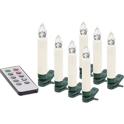 buttinette LED-Christbaumkerzen - 10 batteriebetrieben, mit Fernbedienung buttinette LED-Christbaumkerzen - 10 batteriebetrieben, mit Fernbedienung