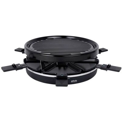 Silva Homeline PK-R 066 Raclette - Revêtement anti-adhésif, 6 poêlons, 850W - Publicité Silva Homeline PK-R 066 Raclette - Revêtement anti-adhésif, 6 poêlons, 850W - Publicité