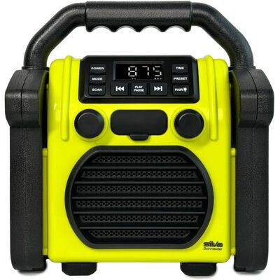 Silva Schneider BR 230 BT Neon Geel - Draagbare buitenradio Silva Schneider BR 230 BT Neon Geel - Draagbare buitenradio