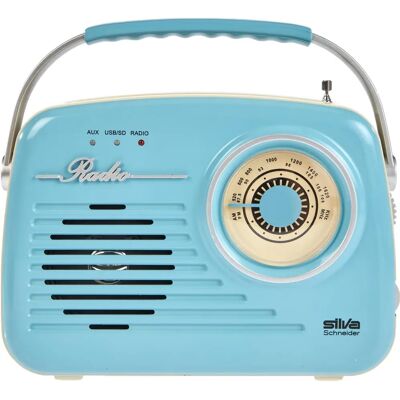 SILVA-SCHNEIDER 243016 - Draagbare radio - Blauw SILVA-SCHNEIDER 243016 - Draagbare radio - Blauw