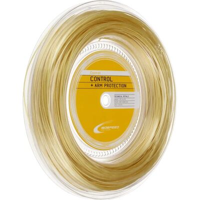 Iso-Speed Control Tennissaiten - 200 m, 1.30 mm, Naturfarbe Iso-Speed Control Tennissaiten - 200 m, 1.30 mm, Naturfarbe