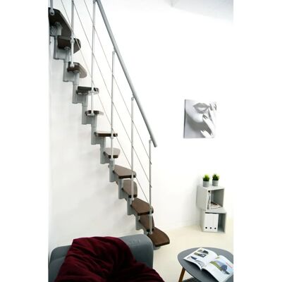 Minka Nizza 35 - 293,8cm Raumspartreppe - Walnuss Grau Minka Nizza 35 - 293,8cm Raumspartreppe - Walnuss Grau