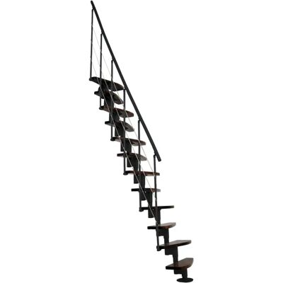 Minka Nizza Walnuss Mittelholmtreppe - Raumspartreppe Minka Nizza Walnuss Mittelholmtreppe - Raumspartreppe