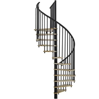 Minka Spiral Effect - Eiche, schwarz - Spindeltreppe Minka Spiral Effect - Eiche, schwarz - Spindeltreppe
