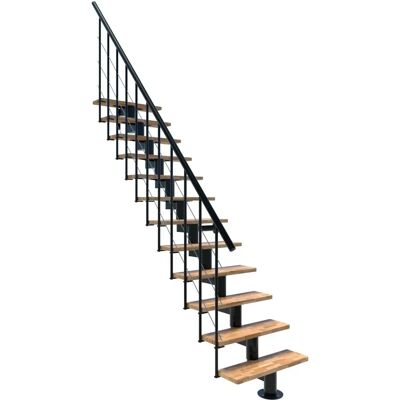 Minka Mittelholmtreppe Comfort in Buche lackiert - Treppe bis 312cm Minka Mittelholmtreppe Comfort in Buche lackiert - Treppe bis 312cm