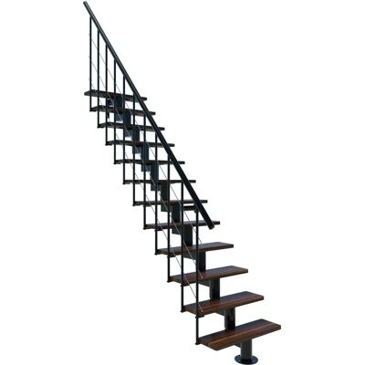 Minka Comfort Buche-Walnuss Treppe - Mittelholmtreppe Minka Comfort Buche-Walnuss Treppe - Mittelholmtreppe