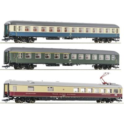 Set treno Roco Hispania Express - Passeggeri, Blu/Beige Set treno Roco Hispania Express - Passeggeri, Blu/Beige
