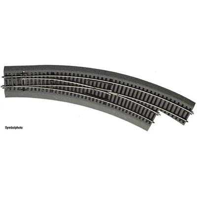 Roco H0 Modellbahn Weiche - Mit Ballastbett - 30° gebogen Roco H0 Modellbahn Weiche - Mit Ballastbett - 30° gebogen