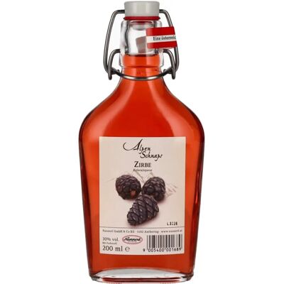 Liqueur de Pin Zirbe 30% Vol. 0,2l en Flasque - Publicité Liqueur de Pin Zirbe 30% Vol. 0,2l en Flasque - Publicité