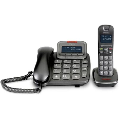 Telefono Analogico/DECT Emporia TH-21ABB Nero con ID chiamante Telefono Analogico/DECT Emporia TH-21ABB Nero con ID chiamante