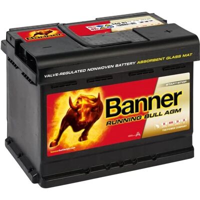 Banner Running Bull AGM 12V 60Ah (56001) - Publicité Banner Running Bull AGM 12V 60Ah (56001) - Publicité