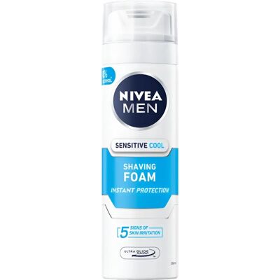 Nivea - Mousse à raser rafraîchissante pour peau sensible - 200ml - Publicité Nivea - Mousse à raser rafraîchissante pour peau sensible - 200ml - Publicité