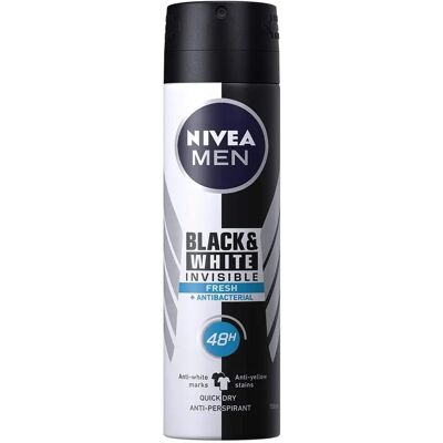 Nivea Men Invisible Noir & Blanc Frais Déodorant - Déodorant Nivea Men Invisible Noir & Blanc Frais Déodorant - Déodorant