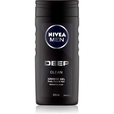 Nivea Men Deep Clean - 250ml Shower Gel - Shower Gel & Shampoo Nivea Men Deep Clean - 250ml Shower Gel - Shower Gel & Shampoo
