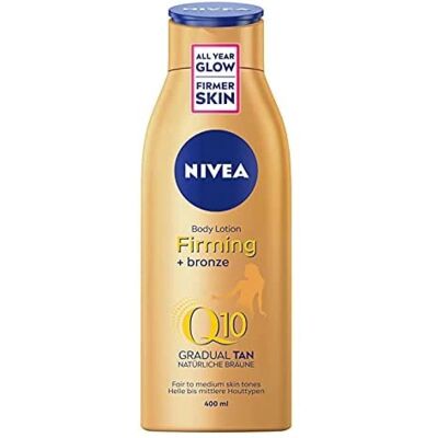 Nivea Q10 Συσφίγγοντας + Μαυρισμένη Σώματος Λοσιόν Nivea Q10 Συσφίγγοντας + Μαυρισμένη Σώματος Λοσιόν