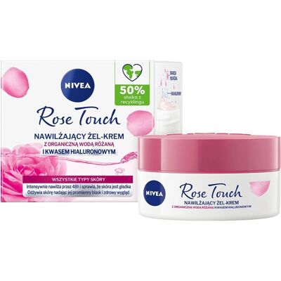 Nivea Rose Touch Gel Hydratant - Crème de Jour - 50ml - Publicité Nivea Rose Touch Gel Hydratant - Crème de Jour - 50ml - Publicité