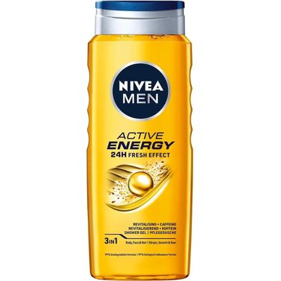 Gel Douche Nivea Men Active Energy - Gel Douche - Publicité Gel Douche Nivea Men Active Energy - Gel Douche - Publicité