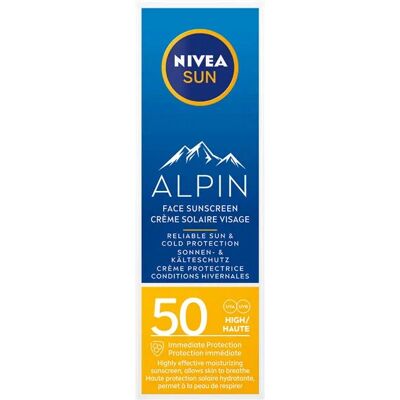 Nivea Sun Alpin Sonnencreme SPF 50 - Gesicht, 50ml Nivea Sun Alpin Sonnencreme SPF 50 - Gesicht, 50ml