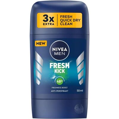 Nivea Fresh Kick Antitranspirant - Hommes - Protection 48H Nivea Fresh Kick Antitranspirant - Hommes - Protection 48H
