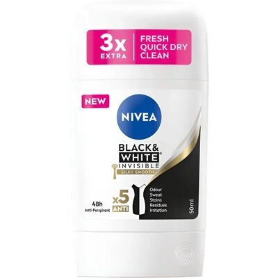 Nivea Black & White Invisible Silky Smooth antiperspirant Nivea Black & White Invisible Silky Smooth antiperspirant