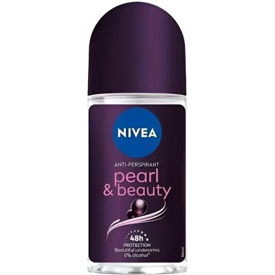 Nivea Pearl & Beauty Black Anti-Perspirant - Roll-on 50ml Nivea Pearl & Beauty Black Anti-Perspirant - Roll-on 50ml
