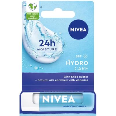 Nivea Hydro Care Lippenstift - Feuchtigkeitscreme mit SPF 15 Nivea Hydro Care Lippenstift - Feuchtigkeitscreme mit SPF 15