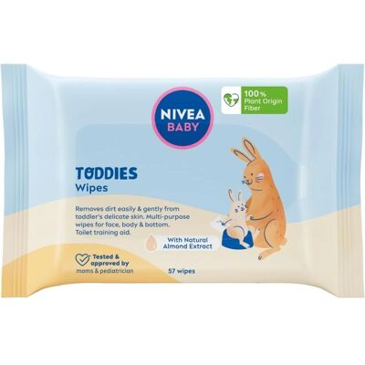 Nivea Baby Toddies - Baby Wipes - 57 pcs - Baby wipes Nivea Baby Toddies - Baby Wipes - 57 pcs - Baby wipes