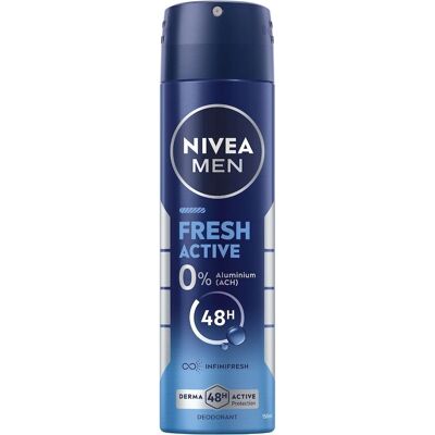 Nivea Men Fresh Active 48h - Deodorant for Men - 150 ml Nivea Men Fresh Active 48h - Deodorant for Men - 150 ml