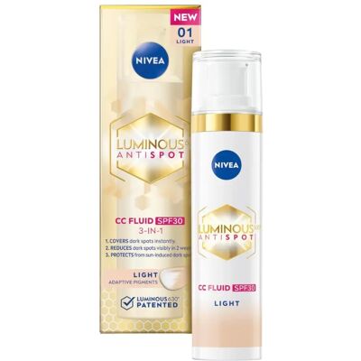 NIVEA Luminous630 Anti-Dark Spot CC Creme SPF30 40ml - CC Creme NIVEA Luminous630 Anti-Dark Spot CC Creme SPF30 40ml - CC Creme