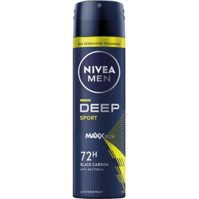 Nivea Men Deep Sport Anti-Transpirant Spray, 150ml Nivea Men Deep Sport Anti-Transpirant Spray, 150ml