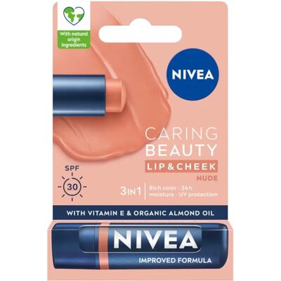 NIVEA - Caring Beauty 3In1 Nude Care - Nude - Lippenstift NIVEA - Caring Beauty 3In1 Nude Care - Nude - Lippenstift