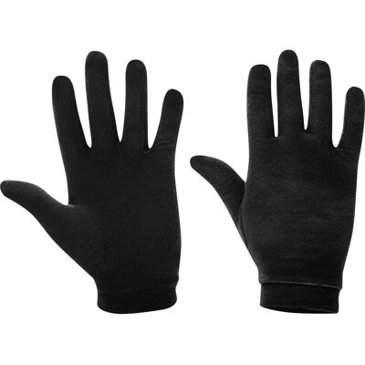 Gants Loeffler Merino Wool noirs - Gants pour ski - Publicité Gants Loeffler Merino Wool noirs - Gants pour ski - Publicité