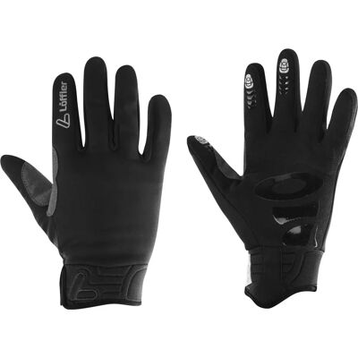 Gants noirs Löffler - Gants softshell isolants et imperméables - Publicité Gants noirs Löffler - Gants softshell isolants et imperméables - Publicité
