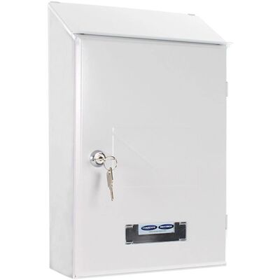 Buzón Blanco de Pared Rottner - Confiable en Acero Buzón Blanco de Pared Rottner - Confiable en Acero