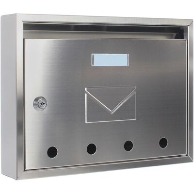 Boîte aux lettres murale en acier inoxydable Rottner T05374 - Argent - Boîte aux lettres Boîte aux lettres murale en acier inoxydable Rottner T05374 - Argent - Boîte aux lettres
