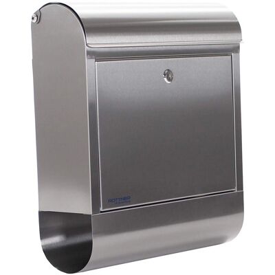 Rottner Brandello Wandbriefkasten - Edelstahl, Grau, Modern Design Rottner Brandello Wandbriefkasten - Edelstahl, Grau, Modern Design