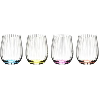 RIEDEL Happy O Wein Tumbler 4er-Set - Bunte Weingläser RIEDEL Happy O Wein Tumbler 4er-Set - Bunte Weingläser