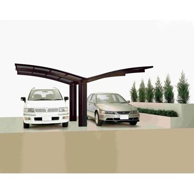 Ximax Modell 76035 Aluminium Carport - Y-Typ Braun Ximax Modell 76035 Aluminium Carport - Y-Typ Braun