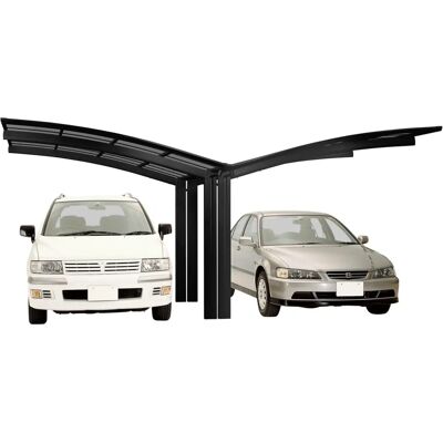 Ximax 78033 Aluminium Carport Portoforte - Doppelcarport Typ 80 - Schwarz Ximax 78033 Aluminium Carport Portoforte - Doppelcarport Typ 80 - Schwarz