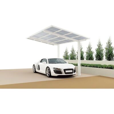 XIMAX Linea Typ 80 Weiß Aluminium Carport - Einzelcarport XIMAX Linea Typ 80 Weiß Aluminium Carport - Einzelcarport