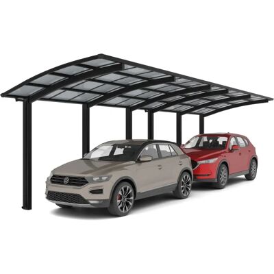 XIMAX - Portoforte - Schwarz - 2 Fahrzeuge - Carport XIMAX - Portoforte - Schwarz - 2 Fahrzeuge - Carport