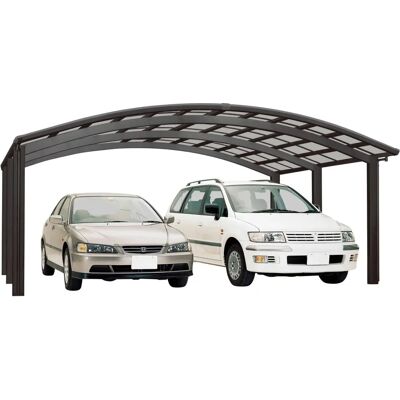 Ximax 79023 Aluminium Carport - Gebogene Polycarbonat-Dach - Für 2 Fahrzeuge Ximax 79023 Aluminium Carport - Gebogene Polycarbonat-Dach - Für 2 Fahrzeuge