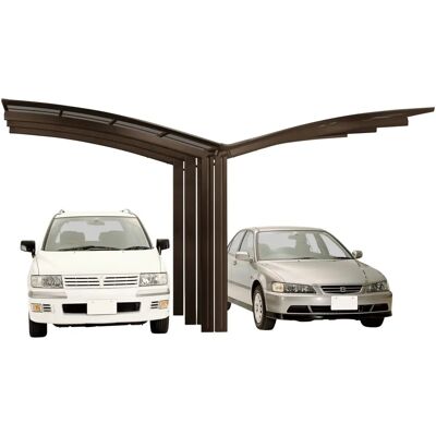 Ximax 79035 Aluminium Carport - Braun - Doppelcarport - Carport Ximax 79035 Aluminium Carport - Braun - Doppelcarport - Carport