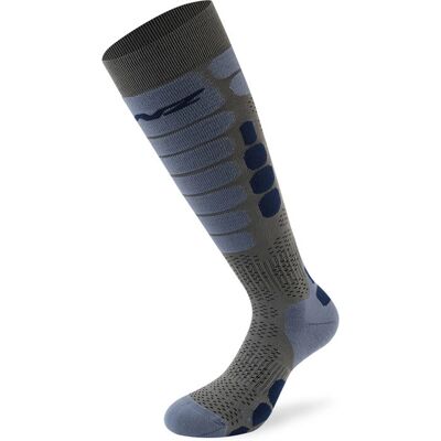 Lenz Skiing 5.0 Socken - Unisex - Grau Blau - Größe: 45-47 Lenz Skiing 5.0 Socken - Unisex - Grau Blau - Größe: 45-47